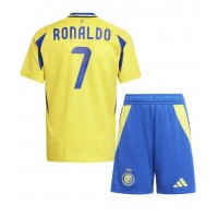 Al-Nassr Cristiano Ronaldo #7 Hemmadräkt Barn 2024-25 Kortärmad (+ Korta byxor)